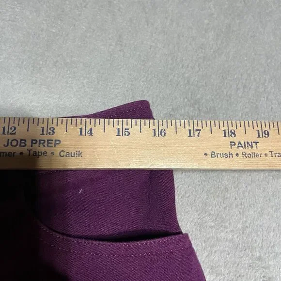 St. John Purple Ankle Cropped Pants - Picture 5 of 9